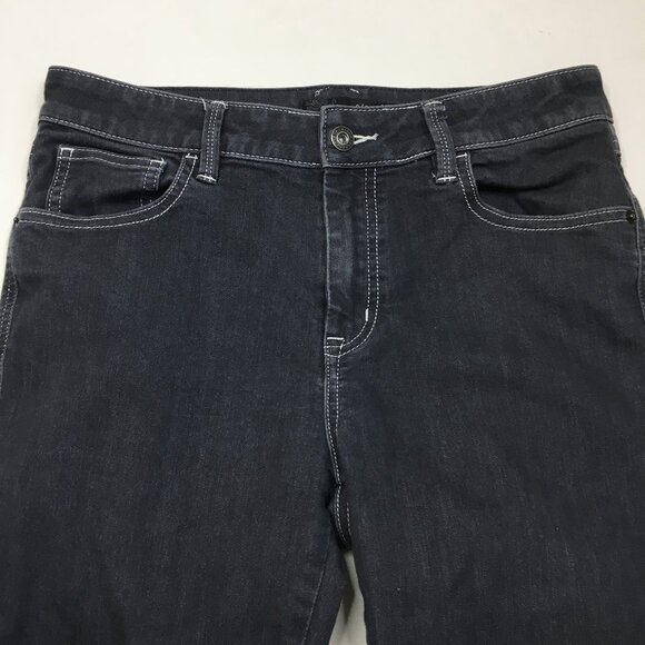 PRANA Gray Organic Cotton Blend 5 Pocket Logo Hardware Jeans - Picture 4 of 11